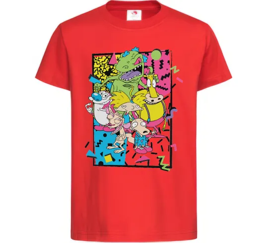 Детская футболка Rerto cartoons Красный фото