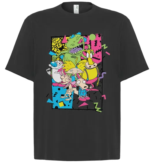 Футболка Оверсайз Rerto cartoons Черный фото