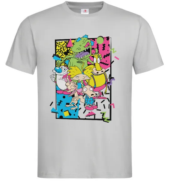 Мужская футболка Rerto cartoons Серый фото