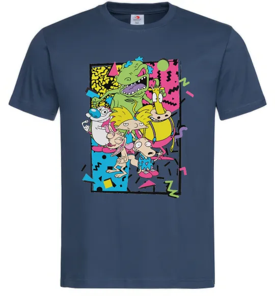Мужская футболка Rerto cartoons Темно-синий фото