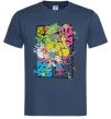 Мужская футболка Rerto cartoons Темно-синий фото