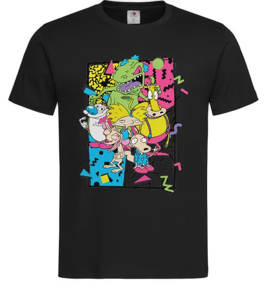 Мужская футболка Rerto cartoons Черный фото