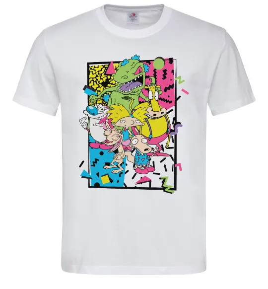 Мужская футболка Rerto cartoons Белый фото