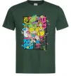 Мужская футболка Rerto cartoons Темно-зеленый фото
