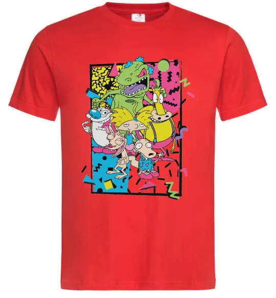 Мужская футболка Rerto cartoons Красный фото
