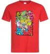 Мужская футболка Rerto cartoons Красный фото