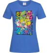 Женская футболка Rerto cartoons Ярко-синий фото