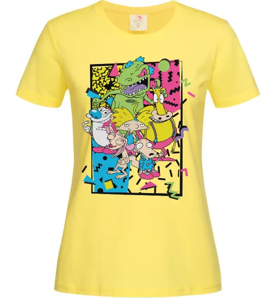 Женская футболка Rerto cartoons Лимонный фото