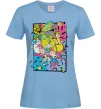 Женская футболка Rerto cartoons Голубой фото