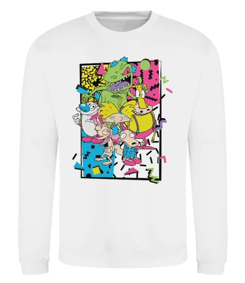 Свитшот Rerto cartoons Белый фото