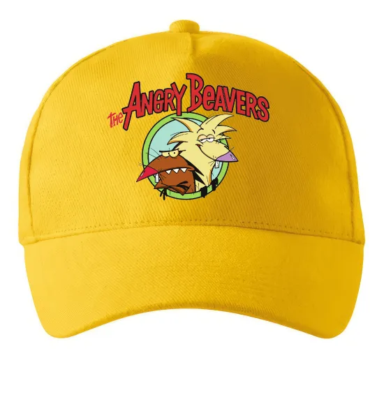 Кепка Злюки бобри лого Солнечно желтый фото