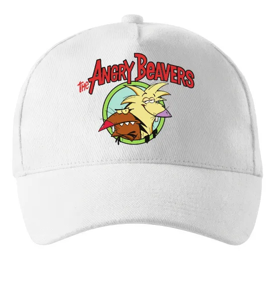 Кепка Злюки бобри лого Белый фото
