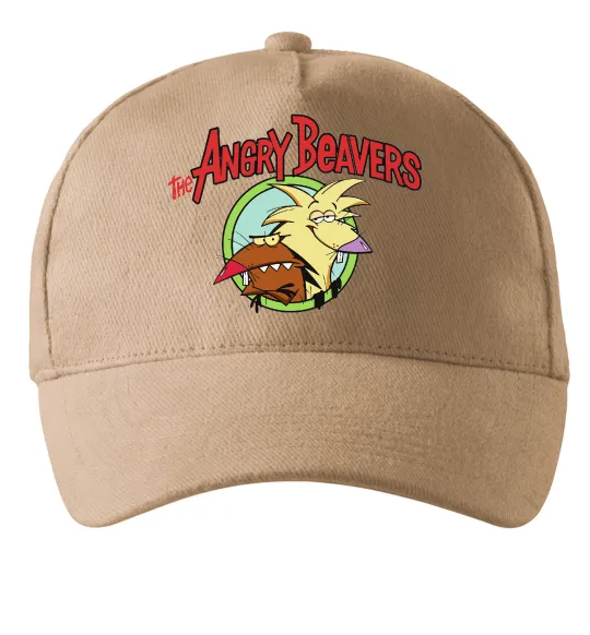 Кепка Злюки бобри лого Песочный фото