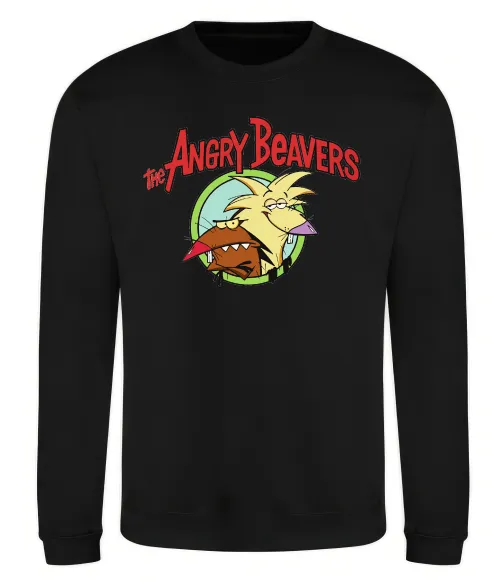Свитшот Злюки бобри лого Черный фото