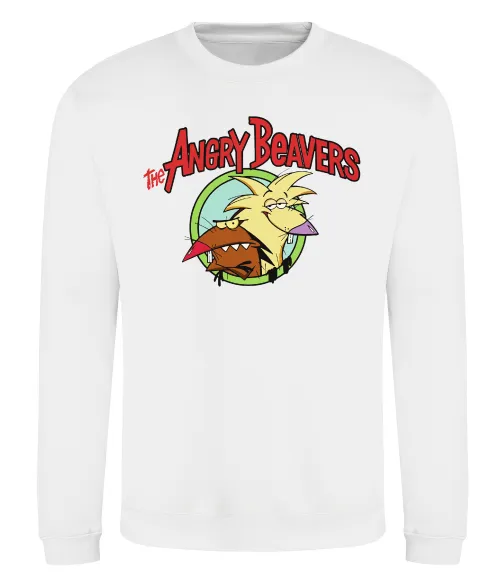 Свитшот Злюки бобри лого Белый фото