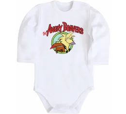 Детский боди Злюки бобри лого Белый фото