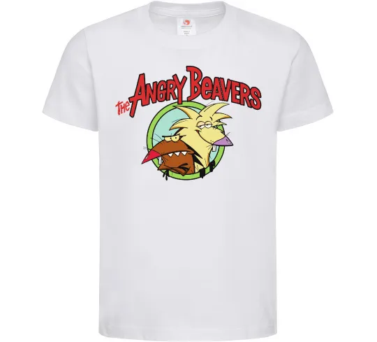 Детская футболка Злюки бобри лого Белый фото