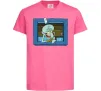 Детская футболка Сквідвард у віконці Ярко-розовый фото