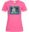 Женская футболка Сквідвард у віконці Ярко-розовый фото