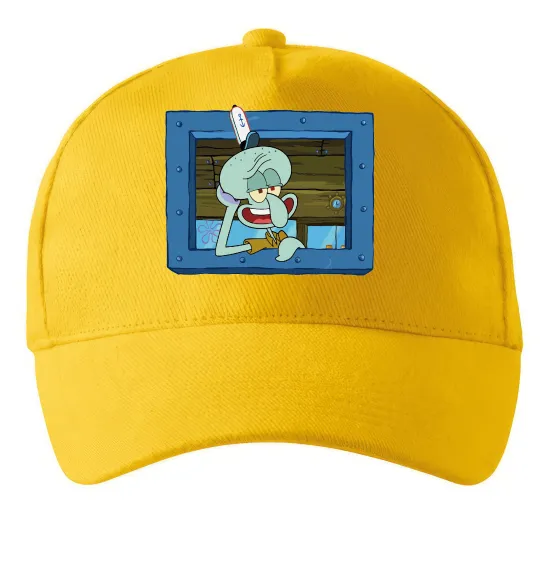 Кепка Сквідвард у віконці Солнечно желтый фото