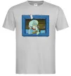 Мужская футболка Сквідвард у віконці Серый фото