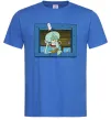 Мужская футболка Сквідвард у віконці Ярко-синий фото