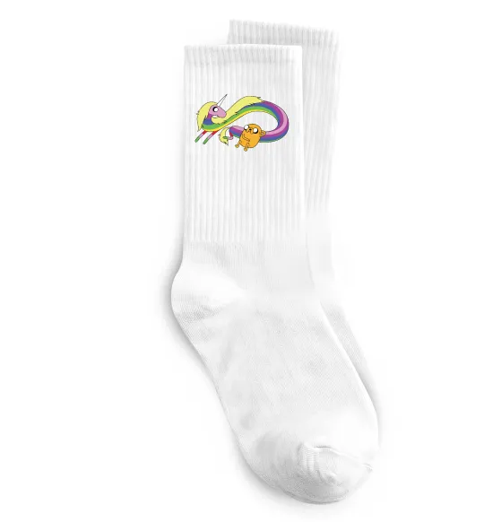 Носки Джейк та Леді Час Пригод Белый фото