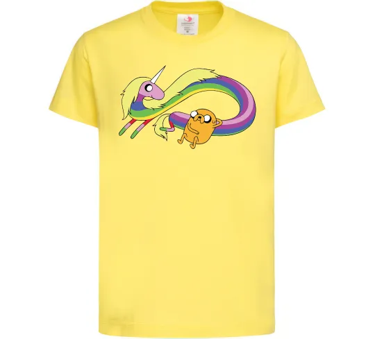 Детская футболка Джейк та Леді Час Пригод Лимонный фото