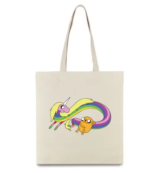 Эко-сумка Джейк та Леді Час Пригод Бежевый фото