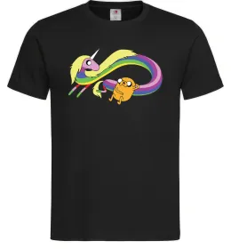 Мужская футболка I love food Черный фото