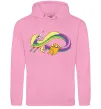 Мужская толстовка (худи) Джейк та Леді Час Пригод Розовый фото