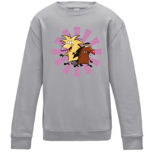 Дитячий світшот Angry Beavers Сірий меланж фото