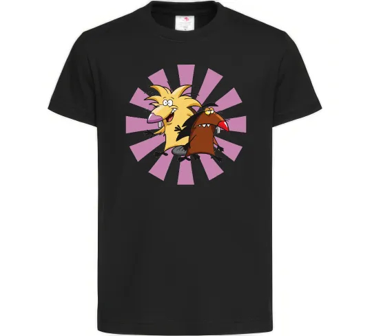 Дитяча футболка Angry Beavers Чорний фото