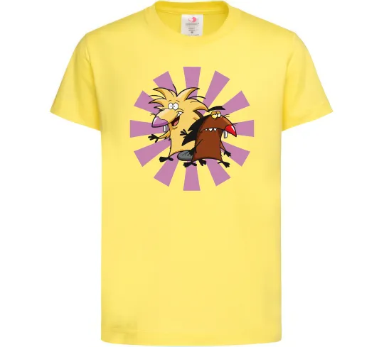 Дитяча футболка Angry Beavers Лимонний фото