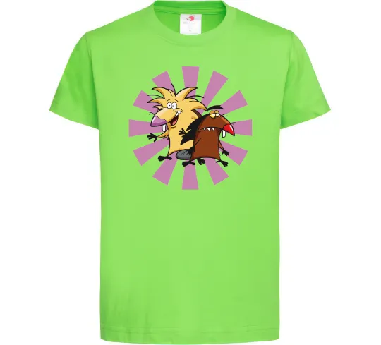 Дитяча футболка Angry Beavers Лаймовий фото