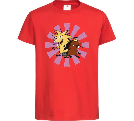 Дитяча футболка Angry Beavers Червоний фото