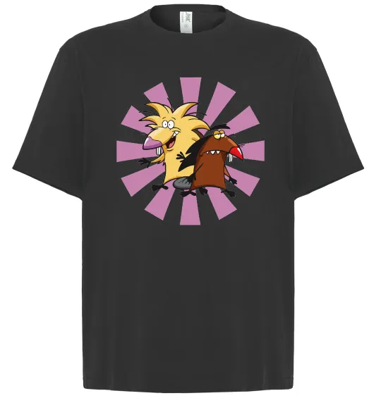 Футболка Оверсайз Angry Beavers Чорний фото