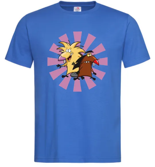 Чоловіча футболка Angry Beavers Яскраво-синій фото