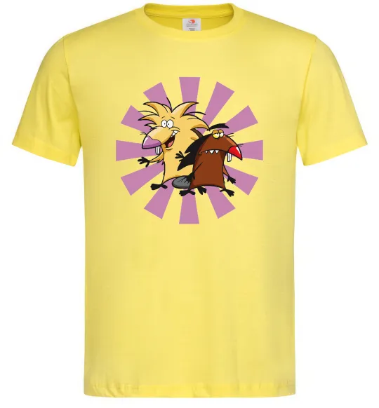 Чоловіча футболка Angry Beavers Лимонний фото