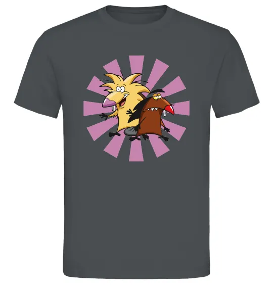 Чоловіча футболка Angry Beavers Графіт фото