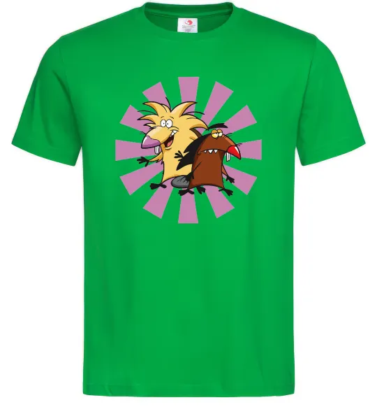 Чоловіча футболка Angry Beavers Зелений фото