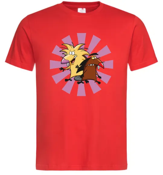 Чоловіча футболка Angry Beavers Червоний фото