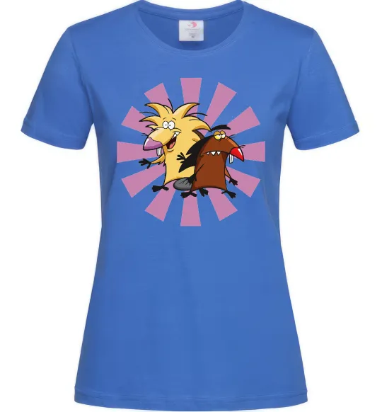 Жіноча футболка Angry Beavers Яскраво-синій фото