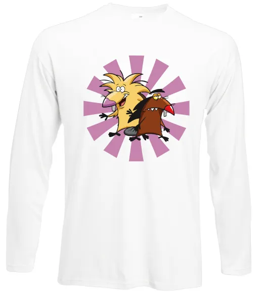 Лонгслів Angry Beavers Білий фото