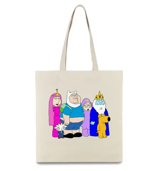 Эко-сумка Гріфіни в стилі Час Пригод Бежевый фото