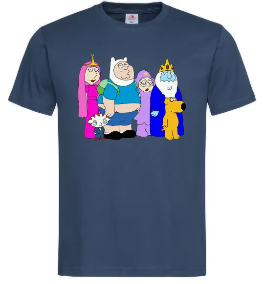 Мужская футболка Гріфіни в стилі Час Пригод Темно-синий фото