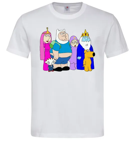 Мужская футболка Гріфіни в стилі Час Пригод Белый фото