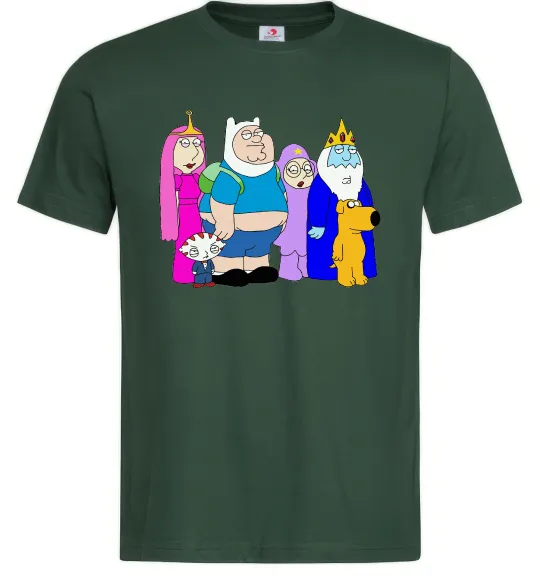 Мужская футболка Гріфіни в стилі Час Пригод Темно-зеленый фото