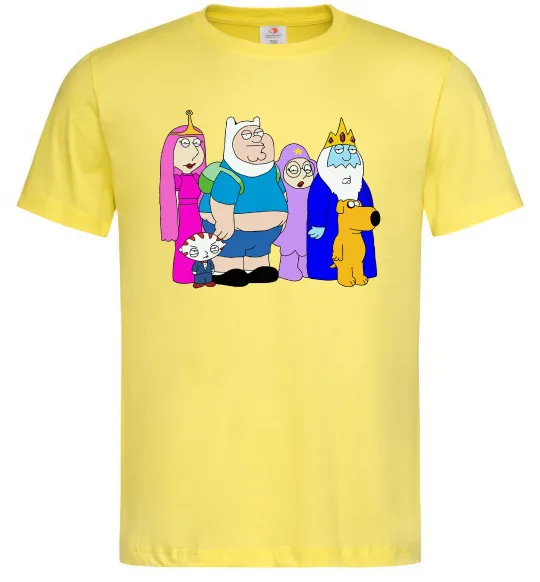 Мужская футболка Гріфіни в стилі Час Пригод Лимонный фото