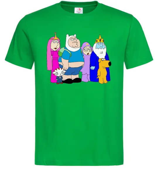 Мужская футболка Гріфіни в стилі Час Пригод Зеленый фото